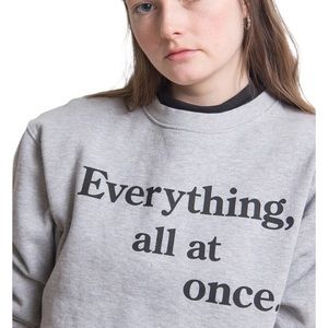 Sara Duke Everything All At Once Black Crewneck Sweatshirt